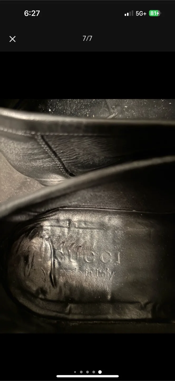 Men’s  Authentic GUCCI Shoes Size 8 image indicator(7)