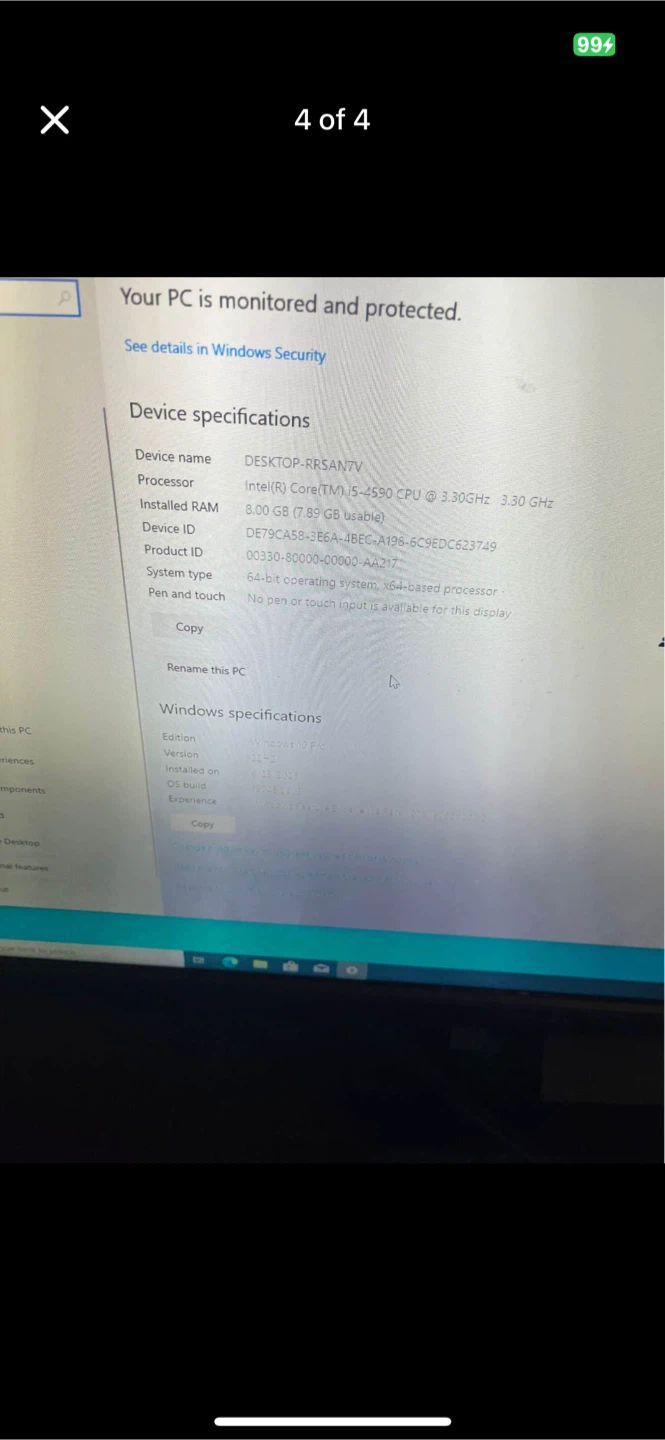 HP ProDesk desktop pc Intel i5 8gb ram 500gb - photo 4