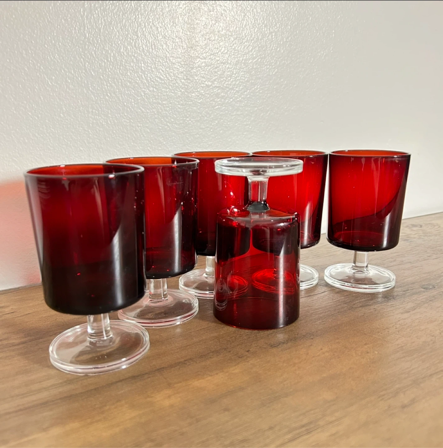 Arcoroc Vintage Ruby Red Drinkware Set - Secure Now!