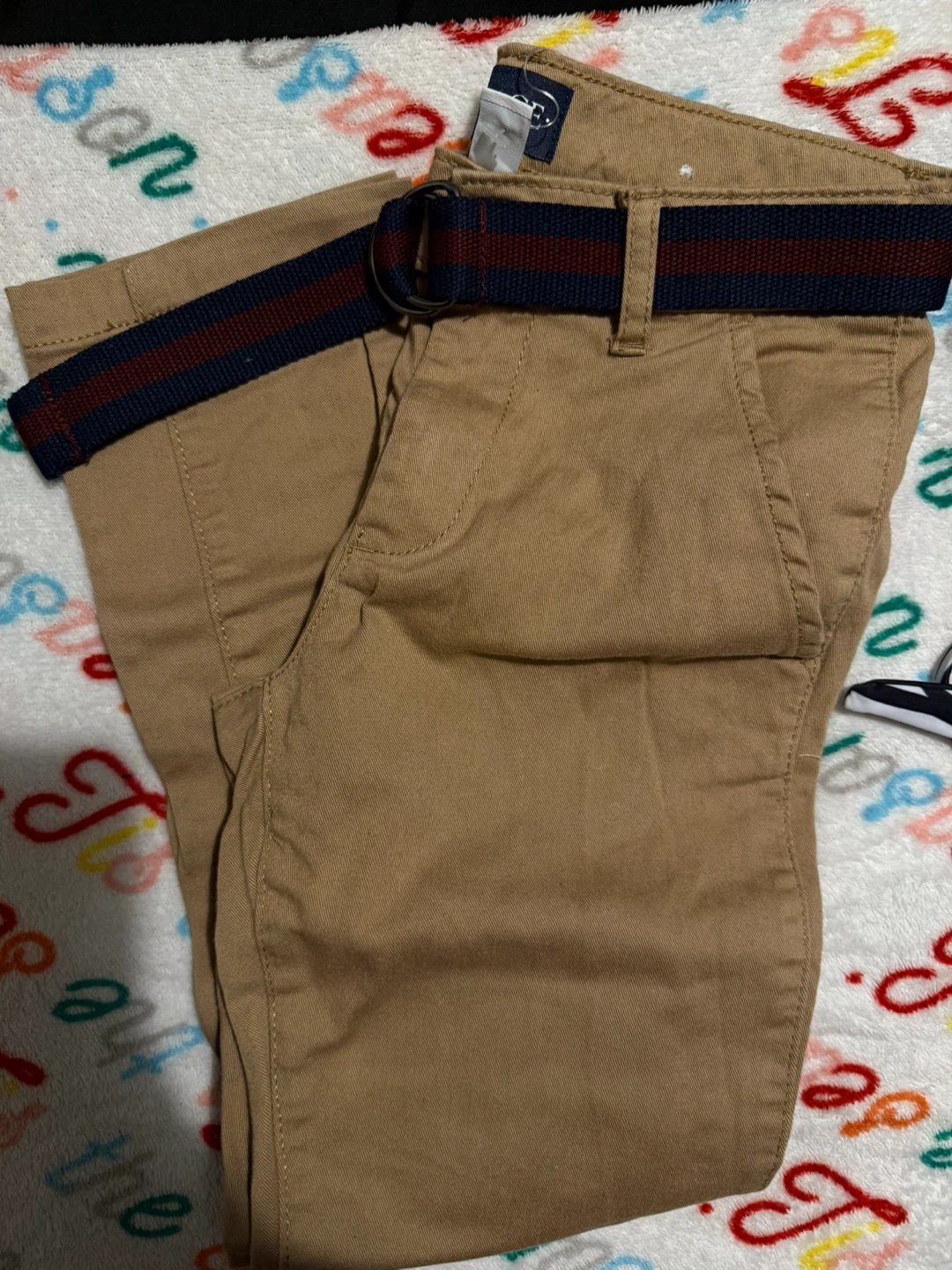 The Children's Place Khaki Pants with Belt - photo 2