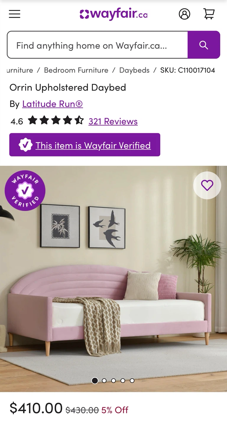 *NEW* Gorgeous Pink Velvet Sleeper Sofa - photo 3