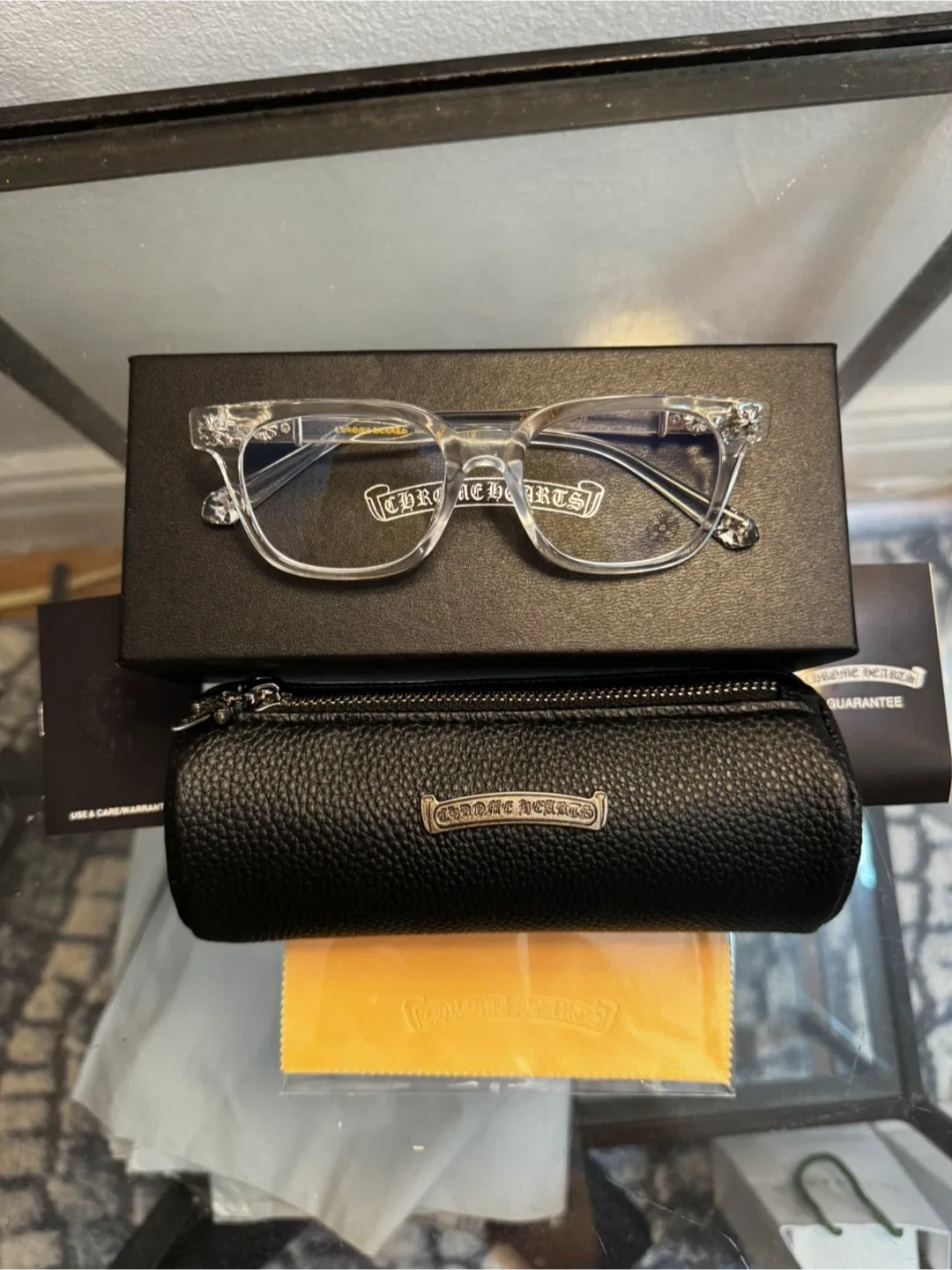 Chrome Hearts Clear Frame Glasses thumbnail