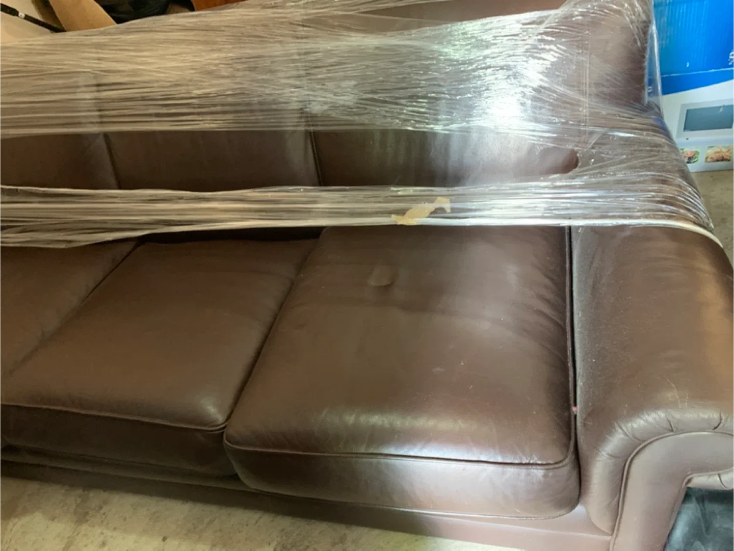 Leather Sofa Love seat & Chair Set - Brown image indicator(2)