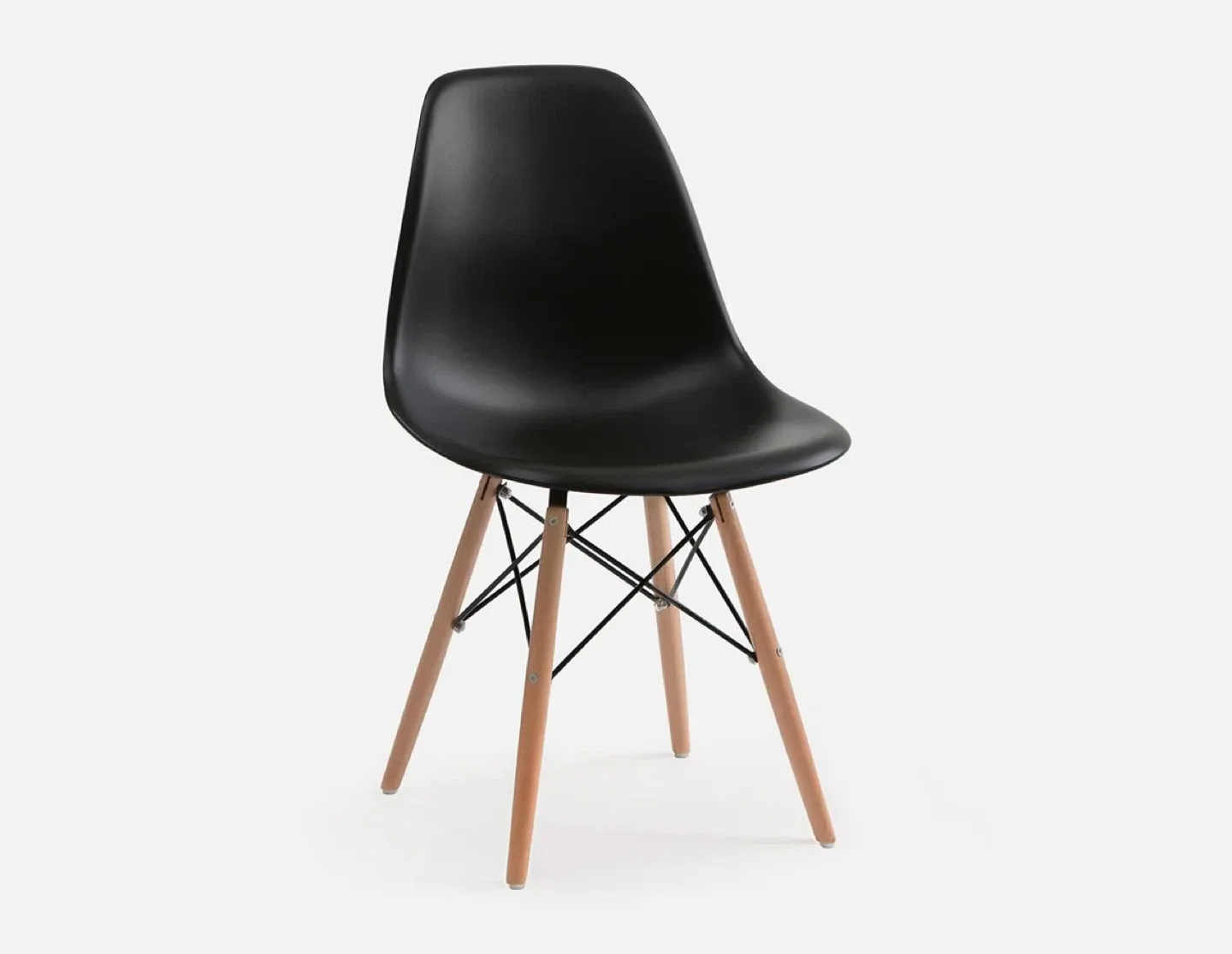 2 Eames Style Dining Chairs by Structube in Black