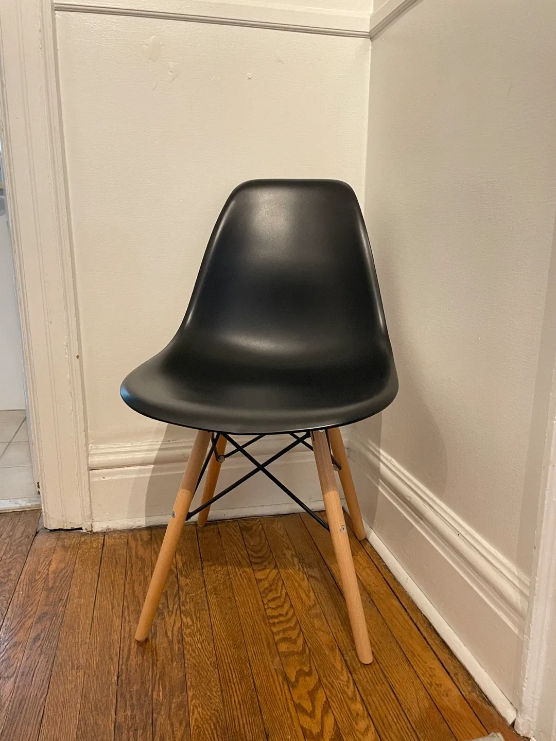 2 Eames Style Dining Chairs by Structube in Black image indicator(4)
