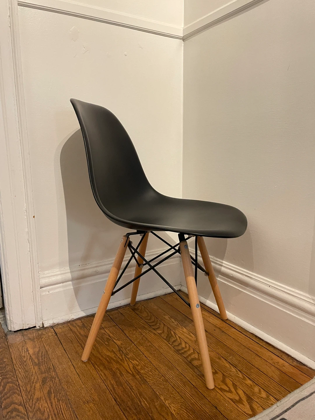 2 Eames Style Dining Chairs by Structube in Black - photo 3