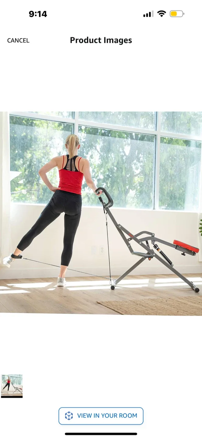 Sunny Health & Fitness Row-N-Ride PRO Squat Assist Trainer image indicator(5)