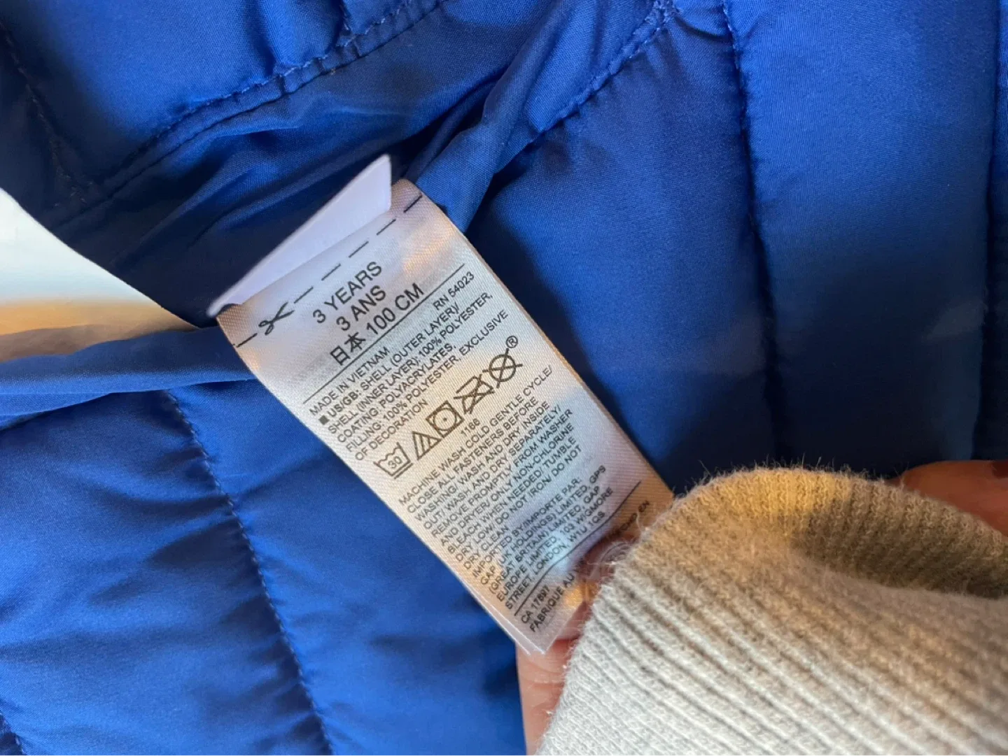 GAP Baby Reversible Puffer Jacket - 3 Years image indicator(4)