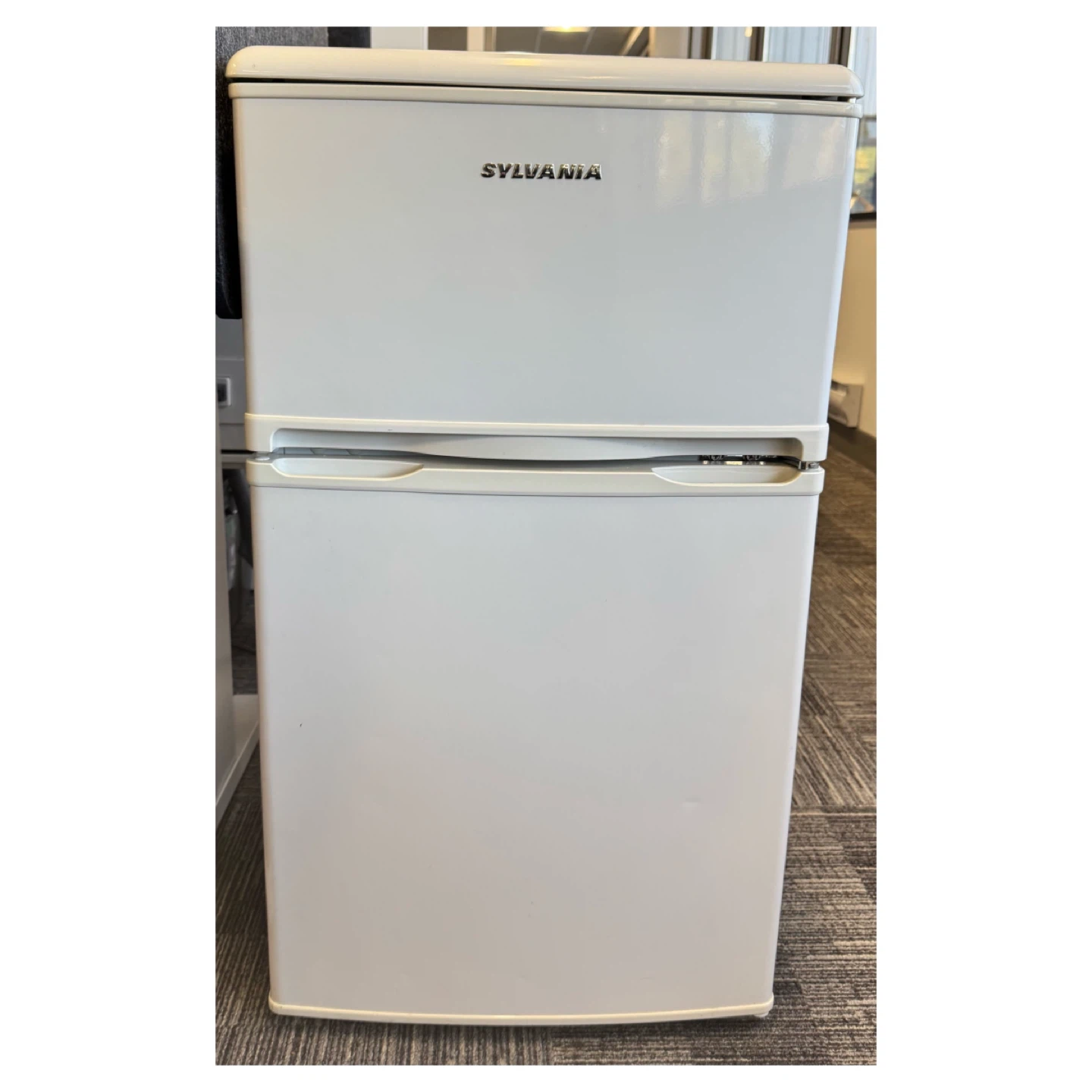 Sylvania White Mini Fridge with Freezer