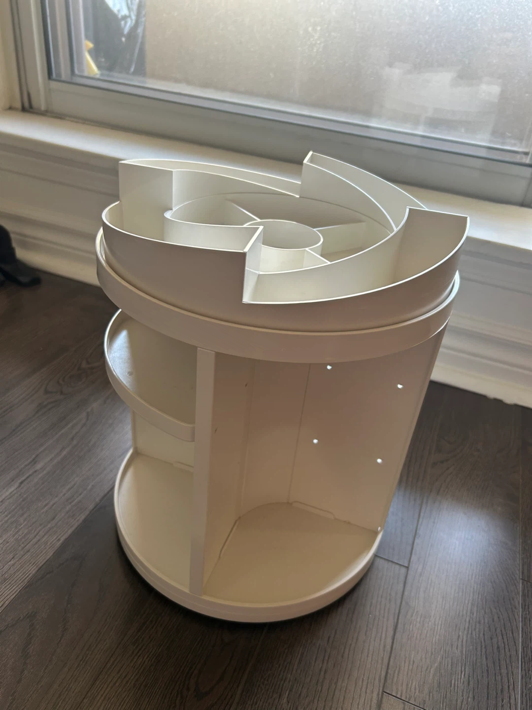 Rotating Makeup Organizer - White - photo 2