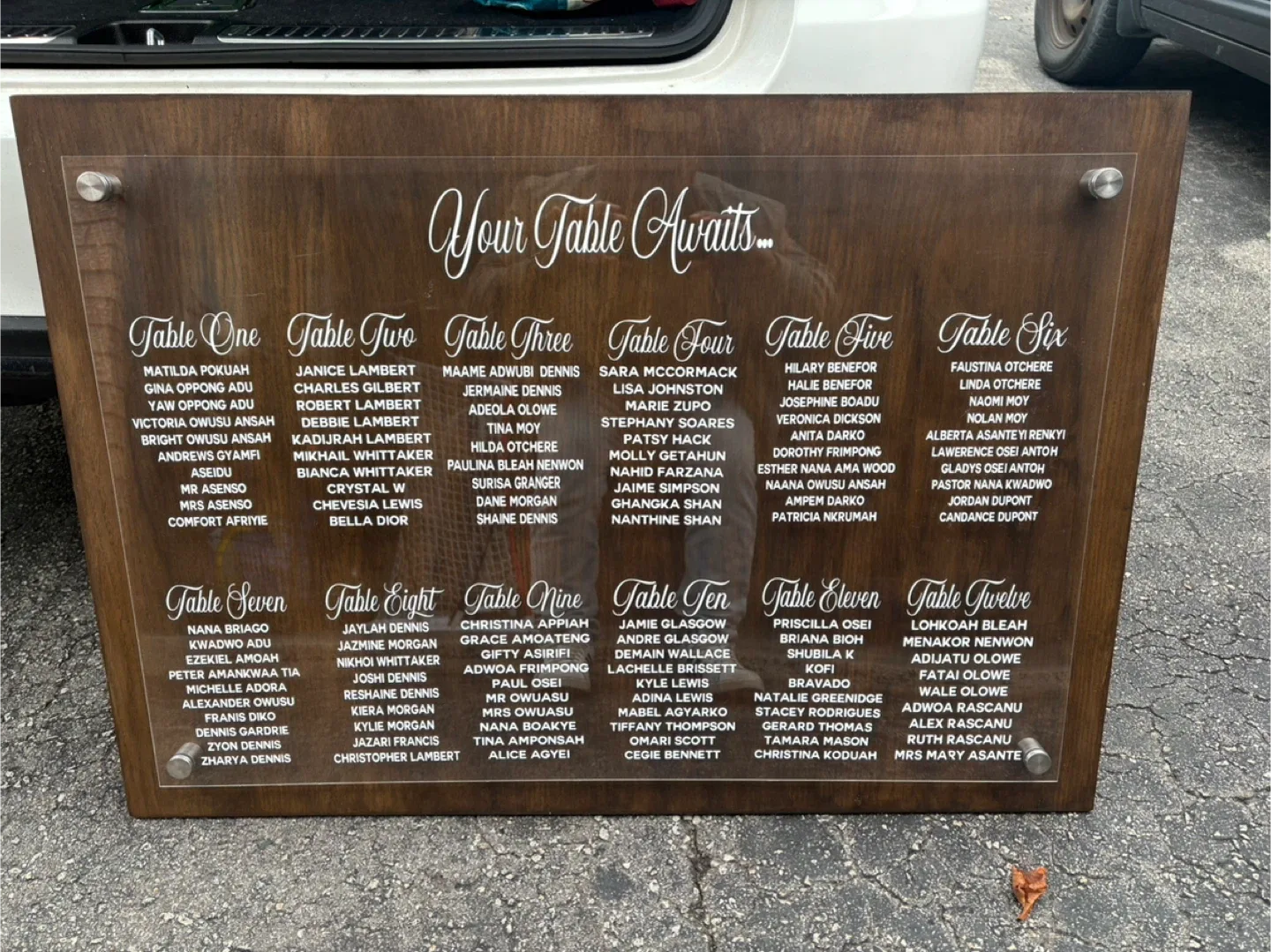 Wedding Seating Chart Sign image indicator(3)