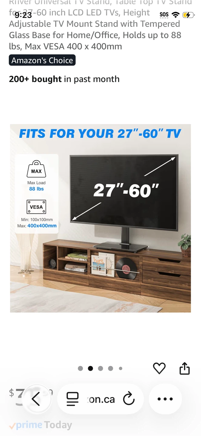 RIVER Universal TV Stand for 23-60 inch TVs - photo 2