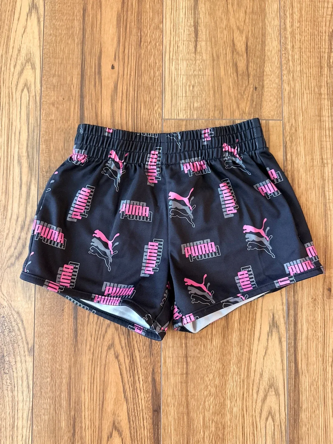 Kids - Puma Black Patterned Shorts - girls size 6 thumbnail