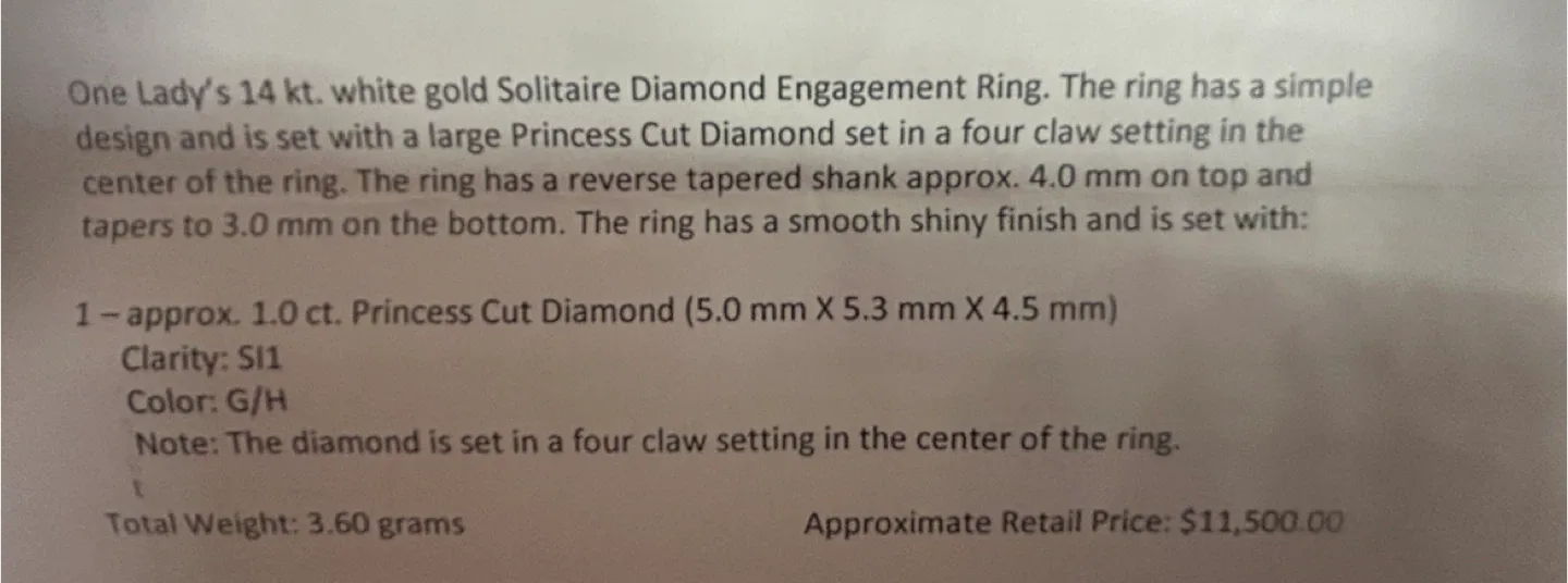 14kt White Gold Solitaire Diamond Engagement Ring image indicator(2)