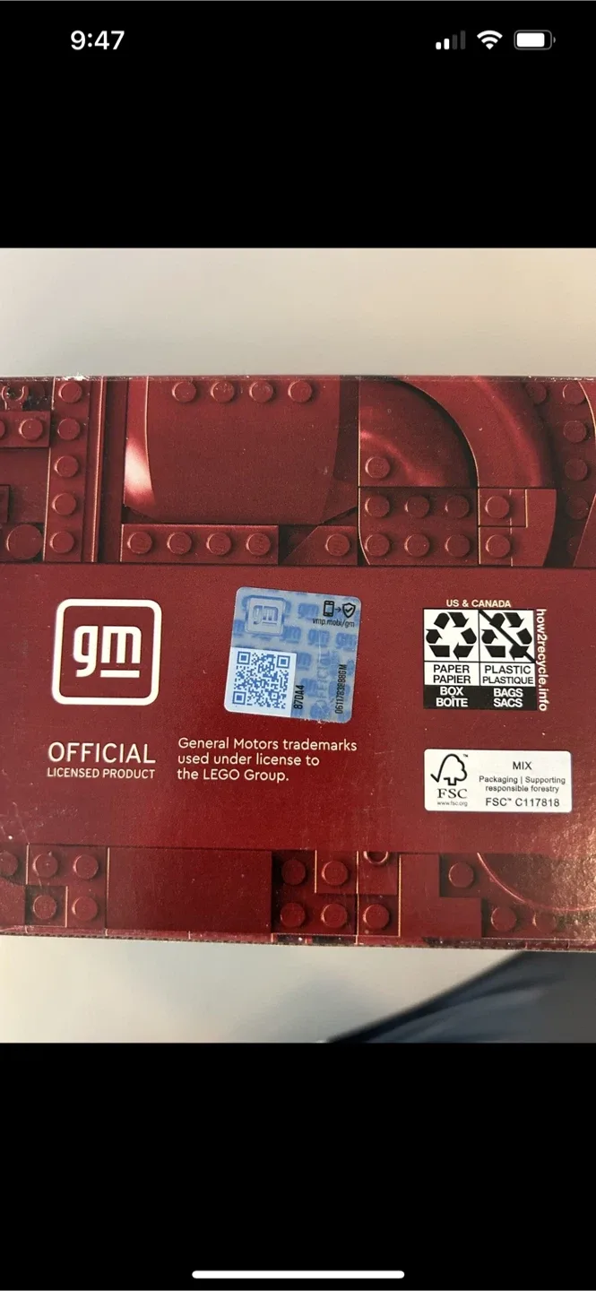 LEGO Chevrolet Camaro Z/28 1969 - New in Box! image indicator(6)