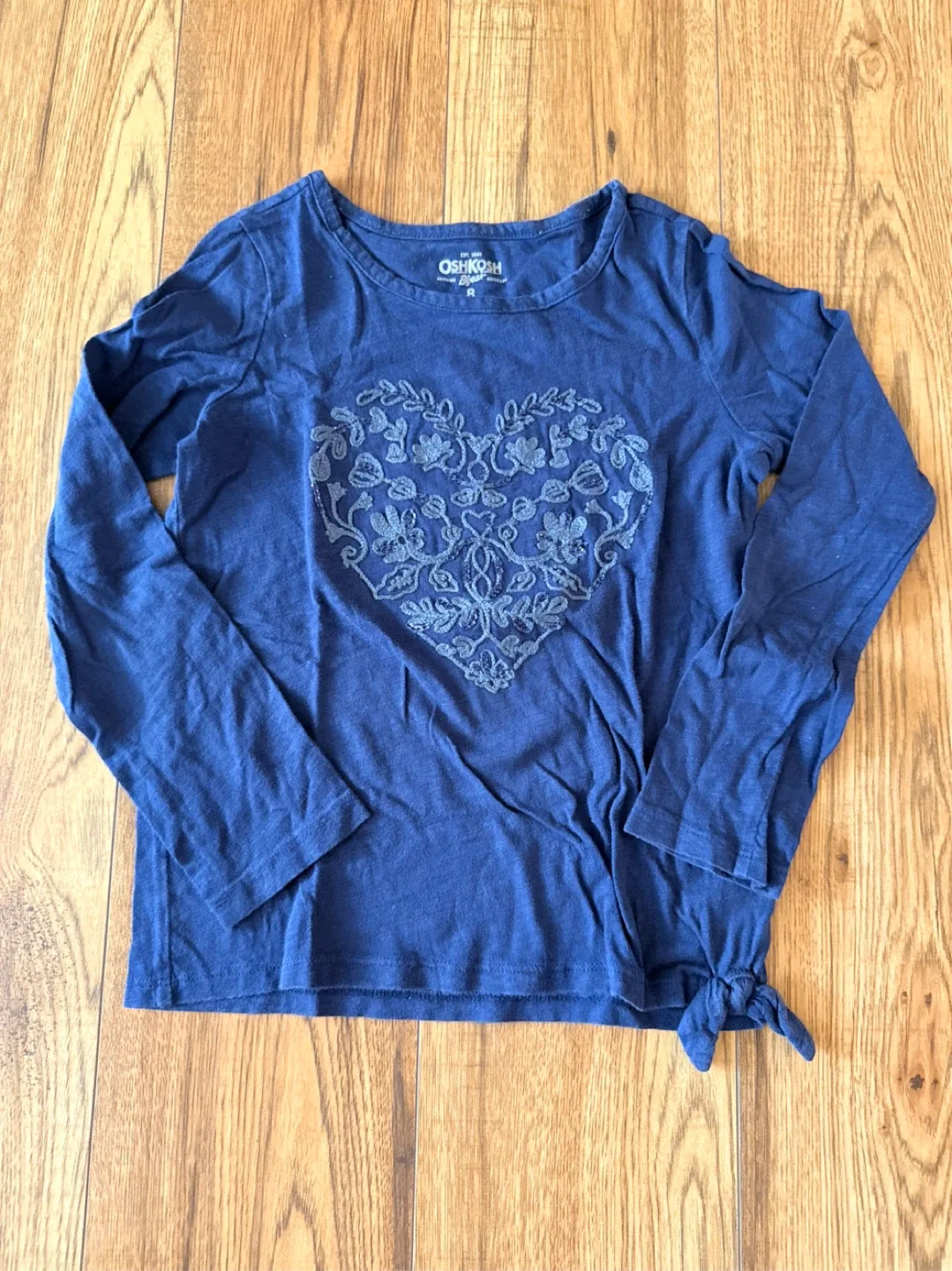 OshKosh Blue Long Sleeve Shirt - Size 8 thumbnail