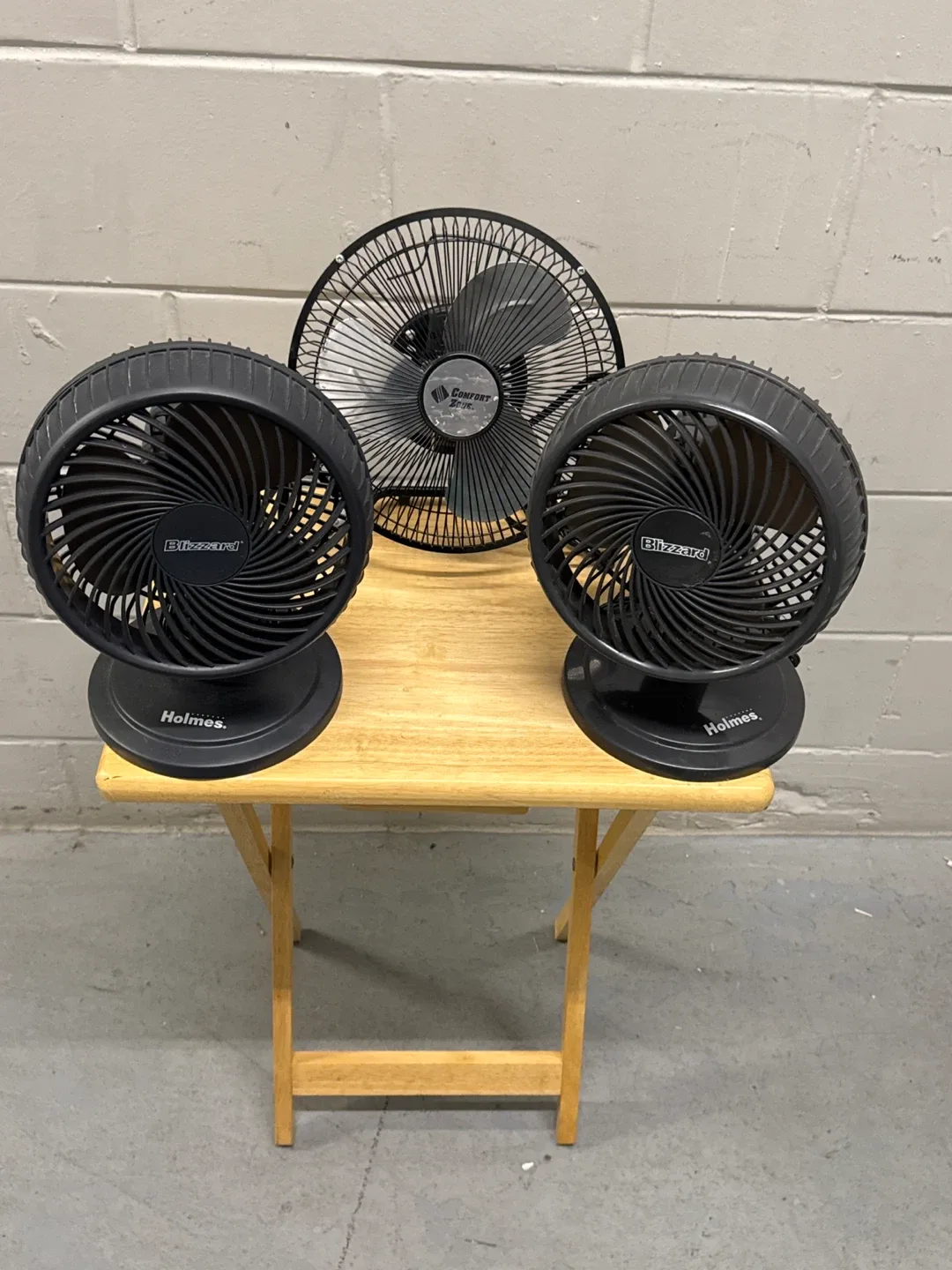 Blizzard & Holmes Tabletop Fans - Set of 3