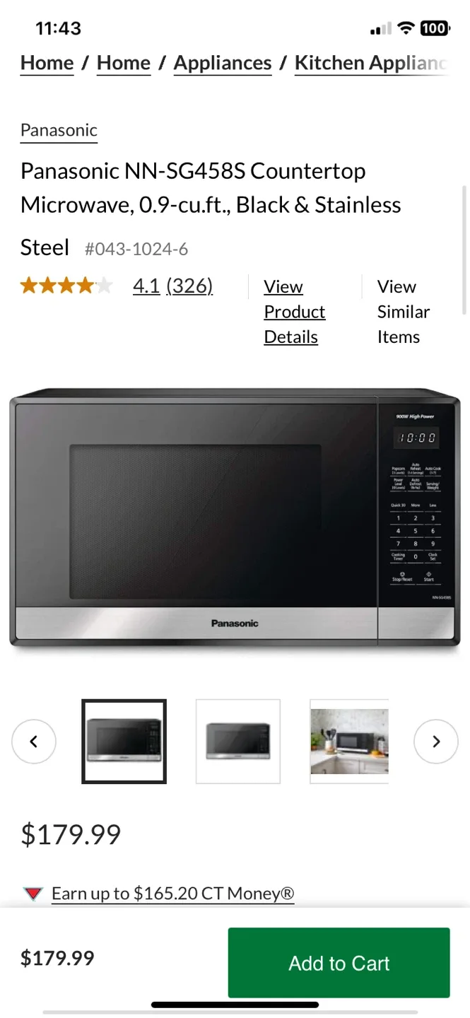Panasonic microwave image indicator(2)