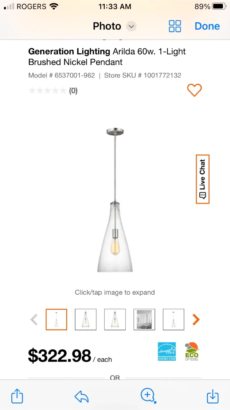 Generation Lighting Arilda Pendant Light image indicator(2)