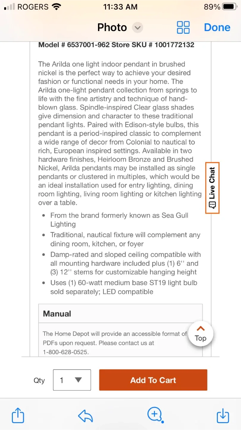 Generation Lighting Arilda Pendant Light image indicator(5)