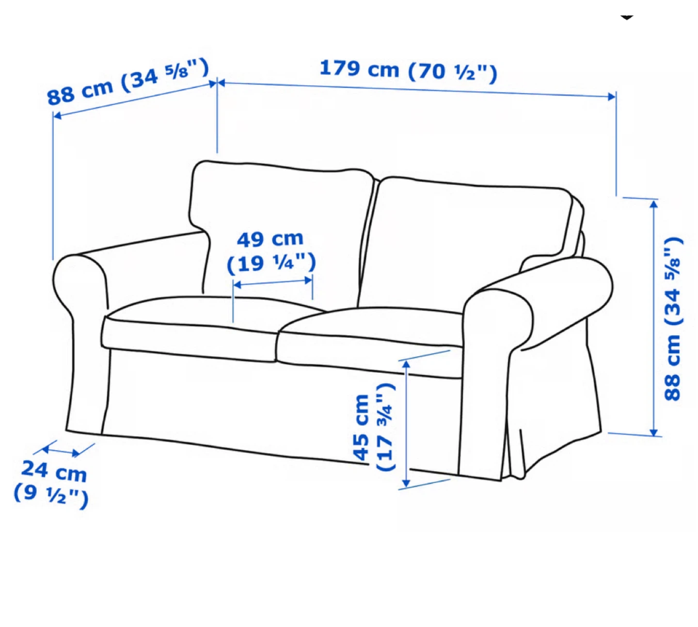 IKEA Ektorp 2-Seat Sofa - photo 4