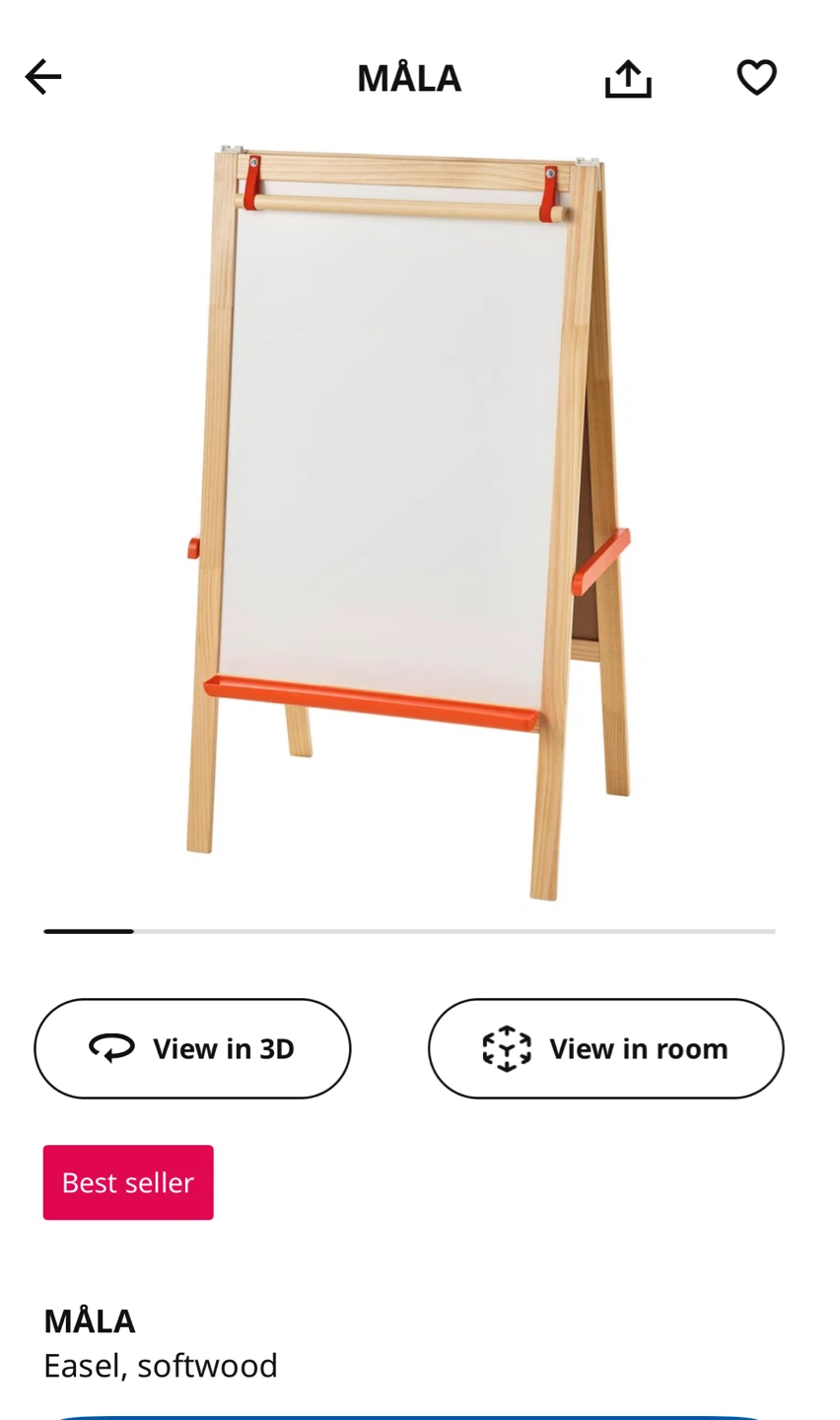 IKEA MÅLA Easel - Softwood drawing board