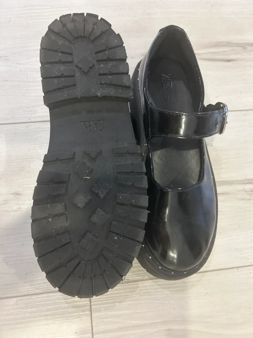 Zara Black Mary Jane Shoes - Size 34 (Kids) image indicator(4)