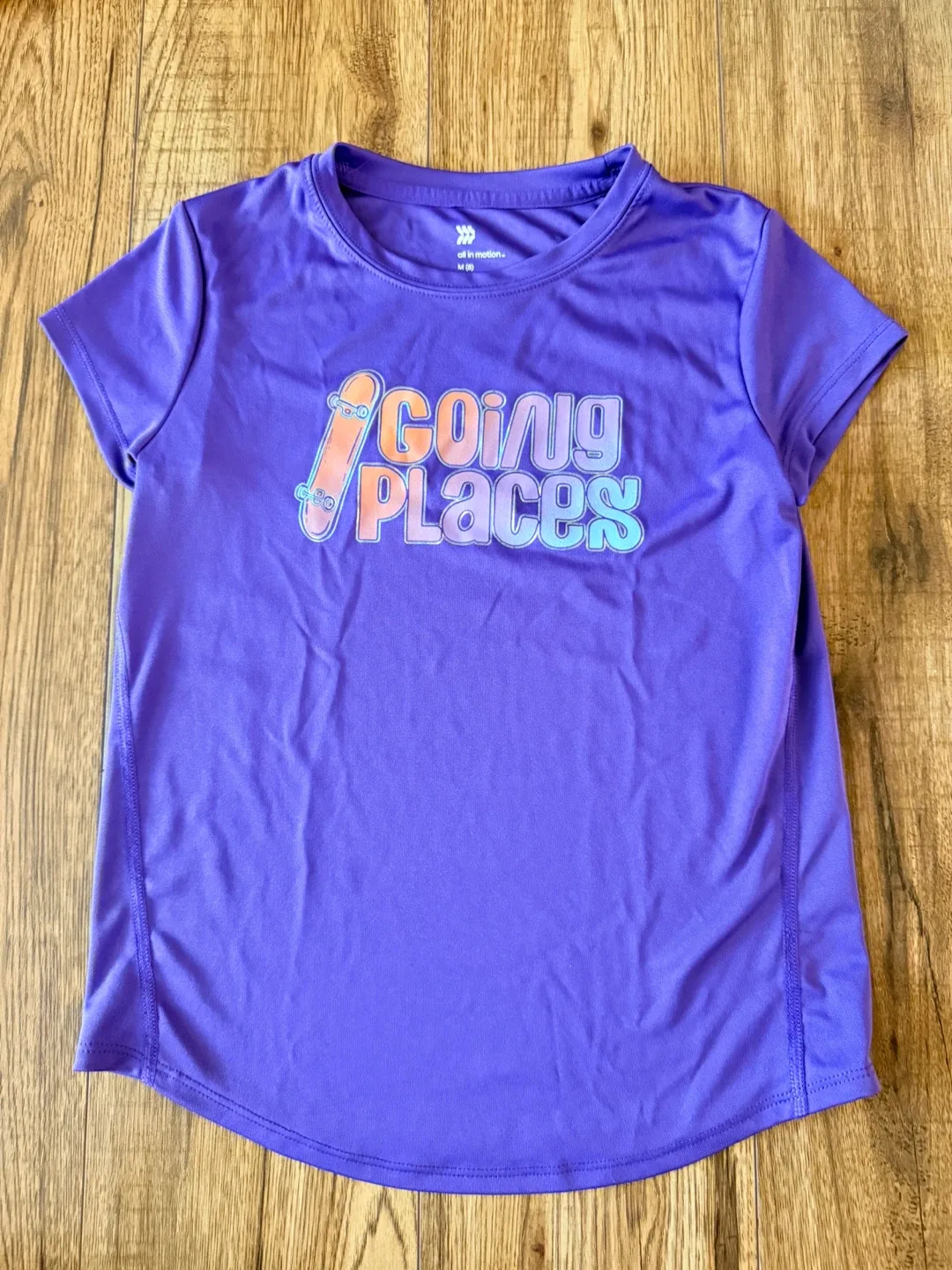 Dry Fit Purple T-Shirt, Size 8 thumbnail
