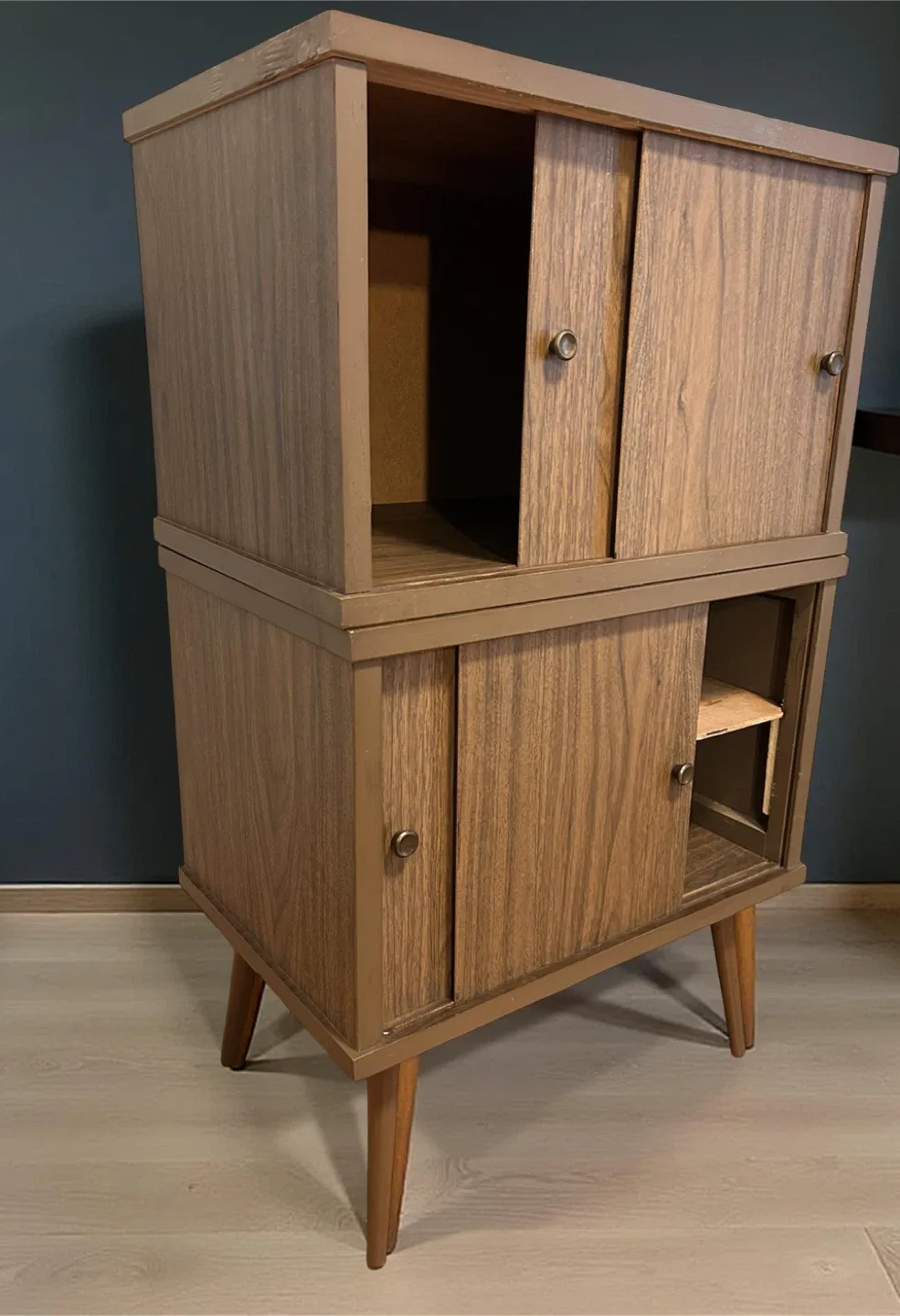 Vintage MCM Cabinet Record Storage Accent Cabinet image indicator(3)