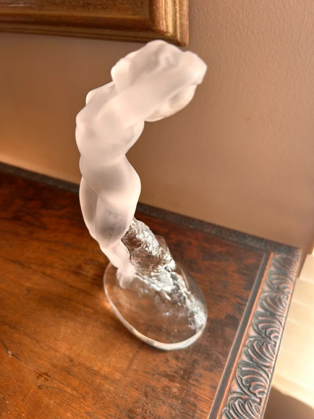 Signed Lalique Crystal Statuette image indicator(2)