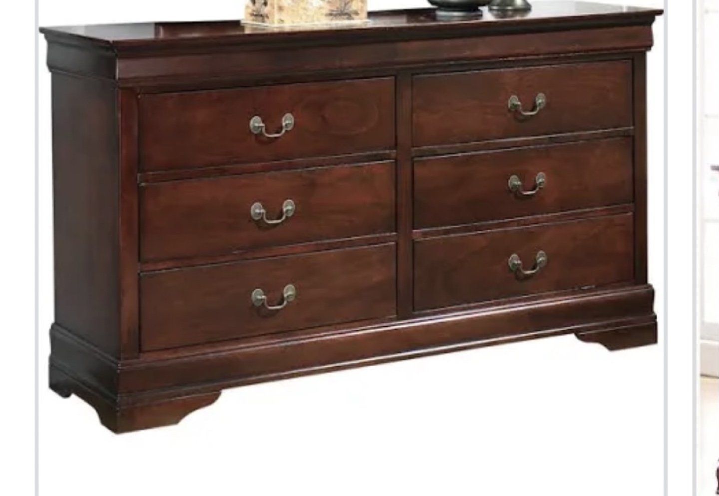 Wooden 6-Drawer Dresser . It’s very solid for your room - photo 4