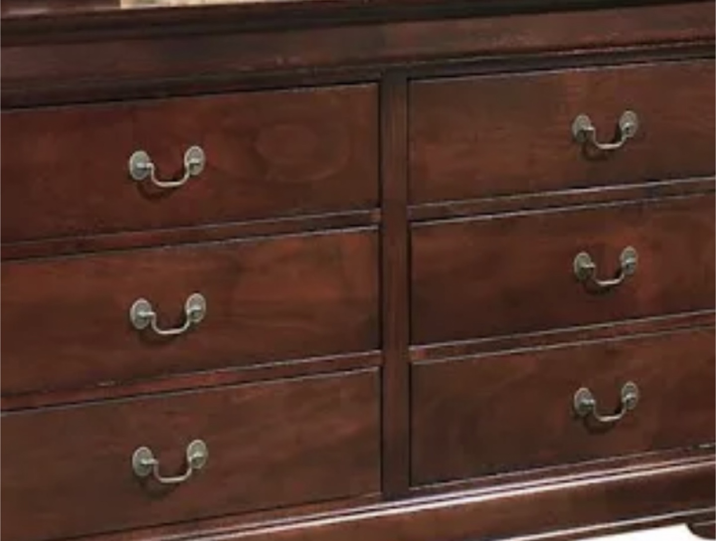 Wooden 6-Drawer Dresser . It’s very solid for your room