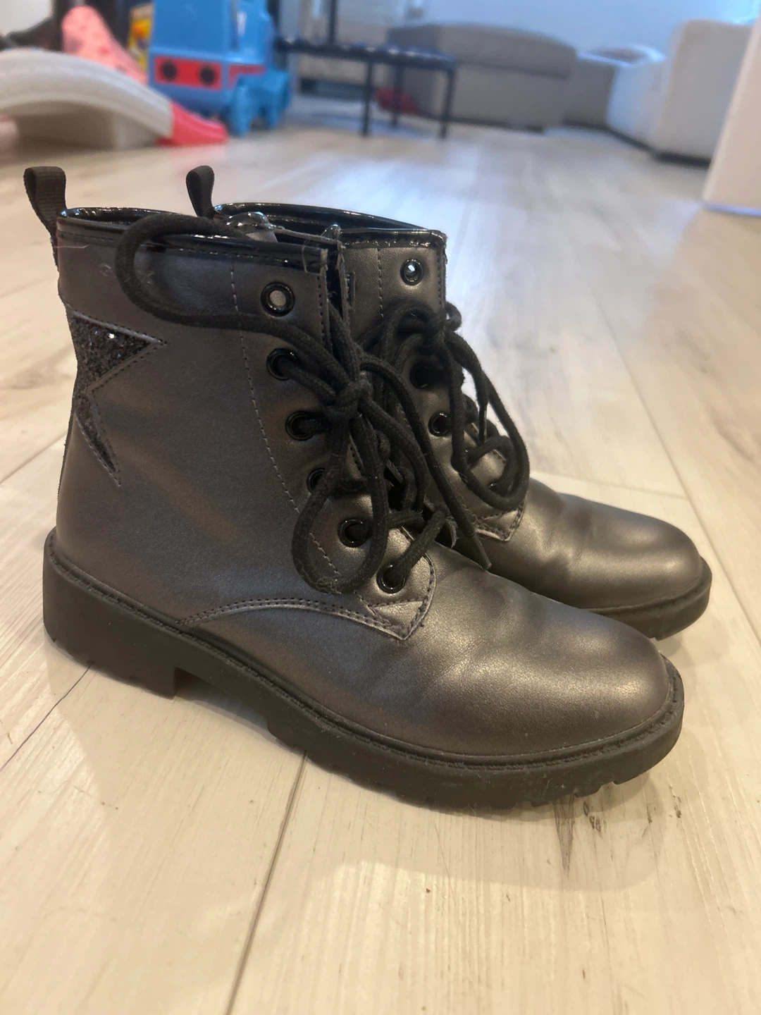 Geox Kids' Boots - Size 33 - Black/gun metal grey