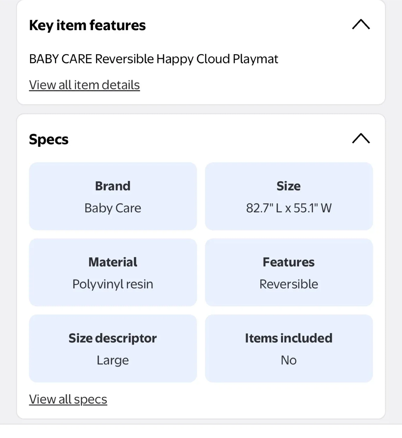 Baby Care Reversible Happy Cloud Playmat image indicator(4)