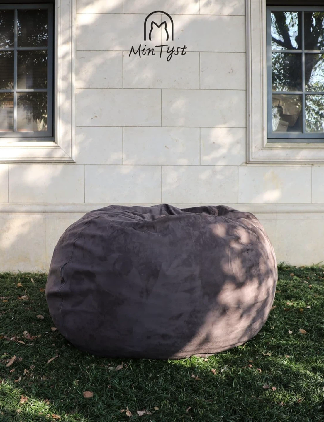 MinTyst Grey Giant 4.5ft Beanbag Sofa - photo 2