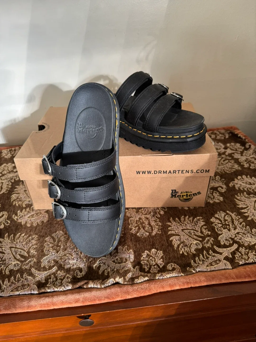 Dr. Martens Blaire Black Sandals