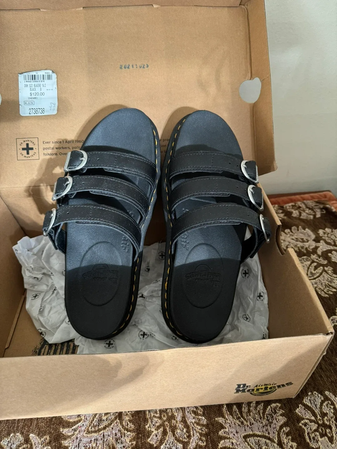 Dr. Martens Blaire Black Sandals image indicator(2)