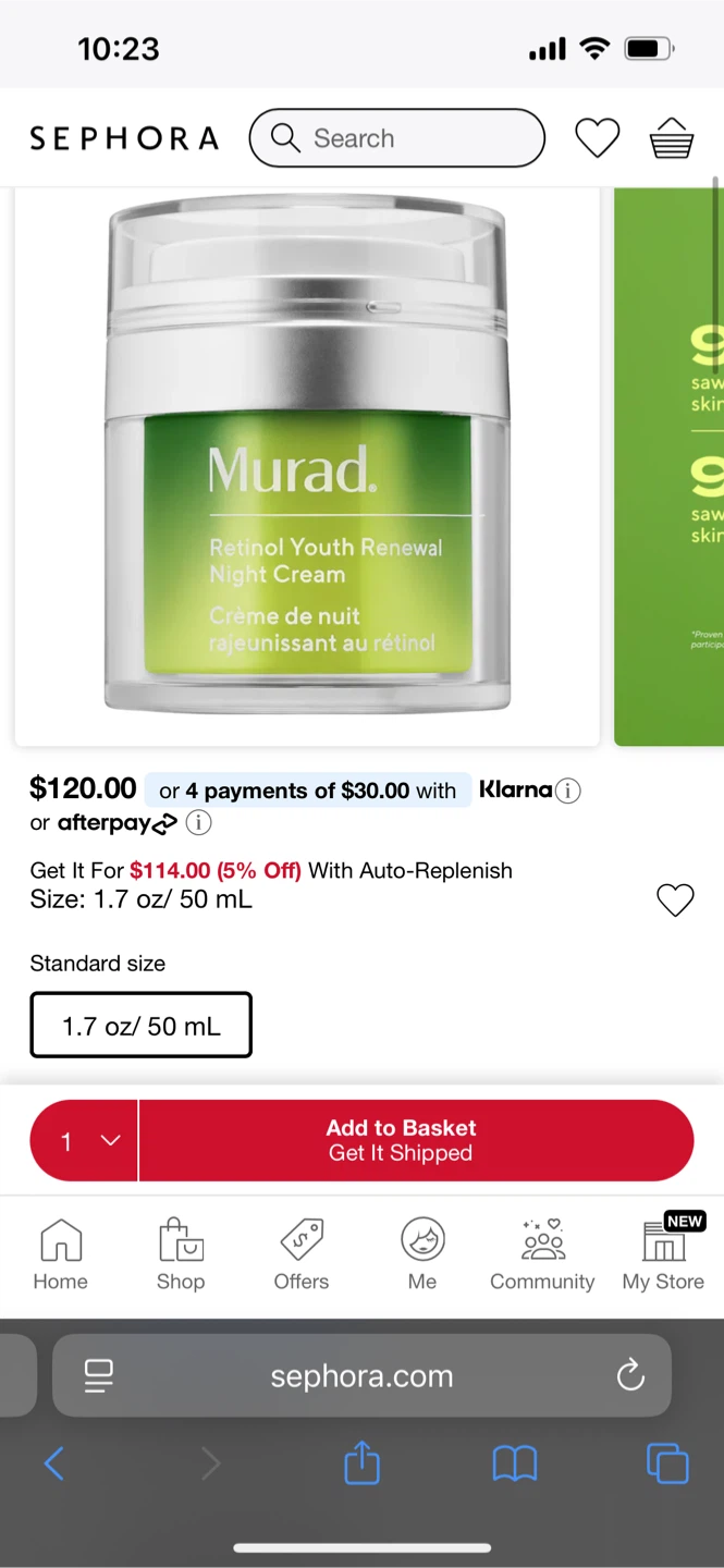 Murad Retinol Youth Renewal Night Cream 15ml - photo 2