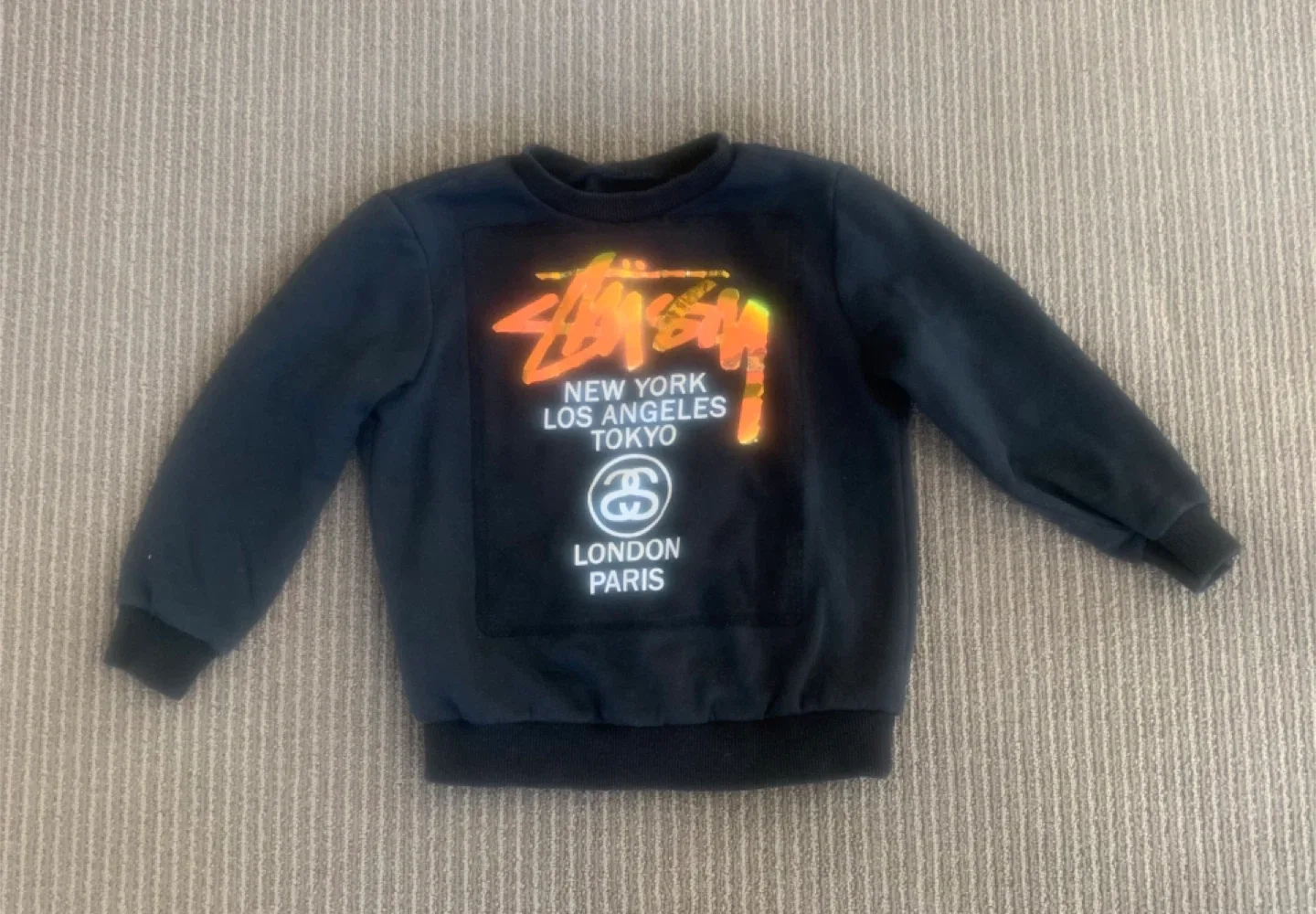 Kids Sweatshirt & Leopard Print Puffer Jacket Size 4 image indicator(3)