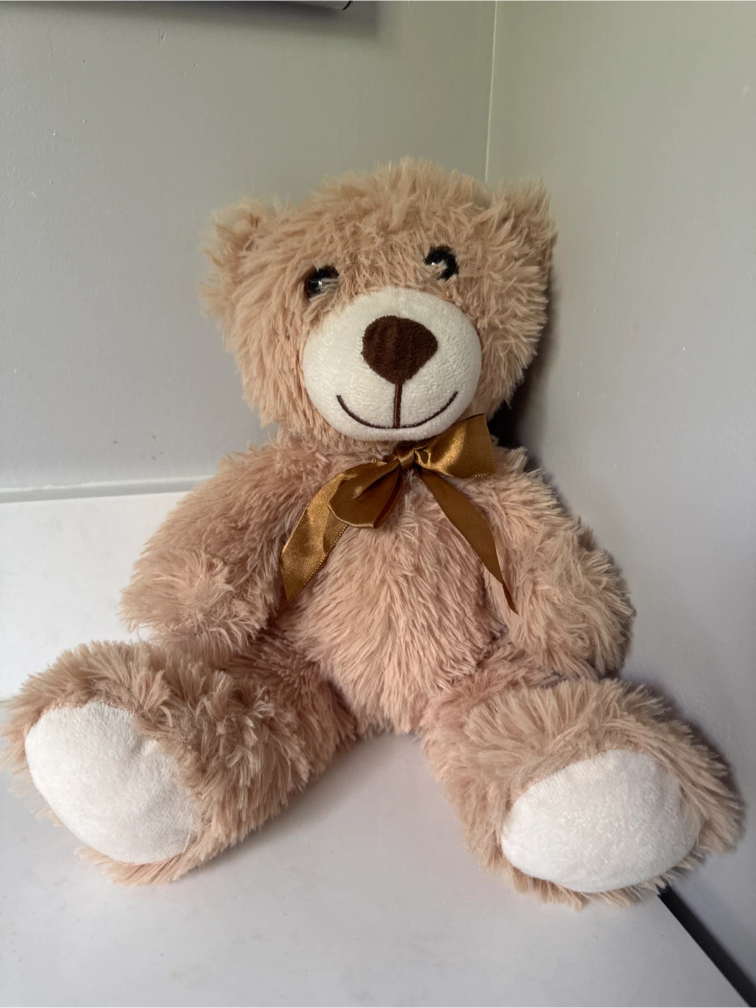 Cute Plush Teddy Bear with Ribbon