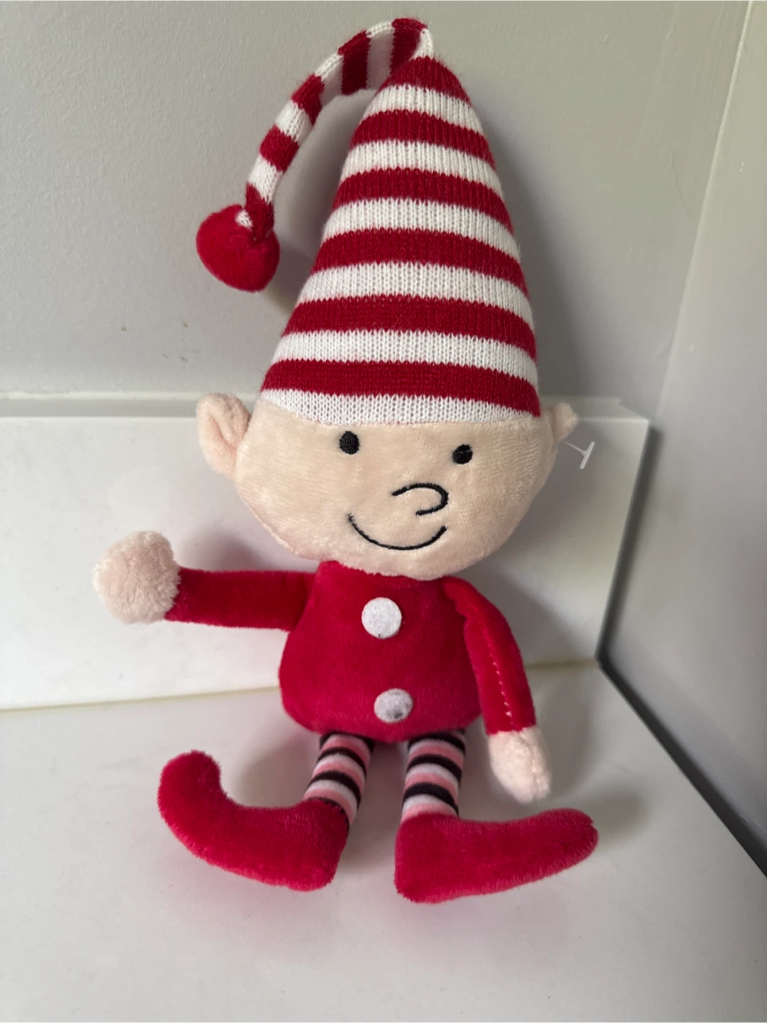 Elf Plush Toy - Red and White