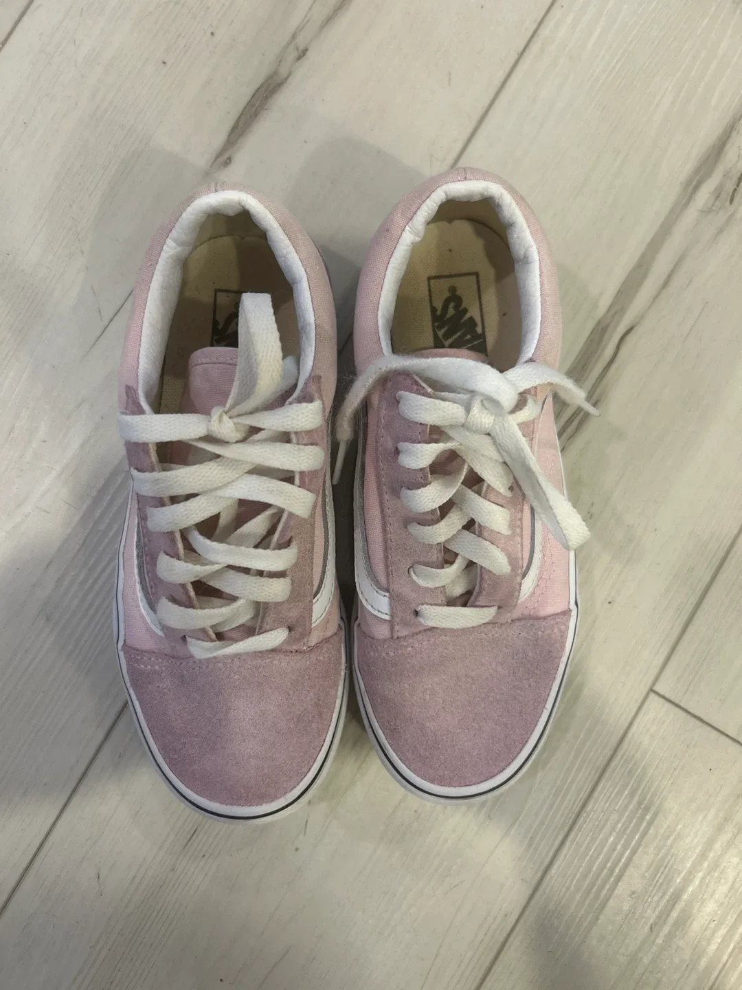 Vans Old Skool Pink Suede Sneakers- size US 3(kids) image indicator(3)
