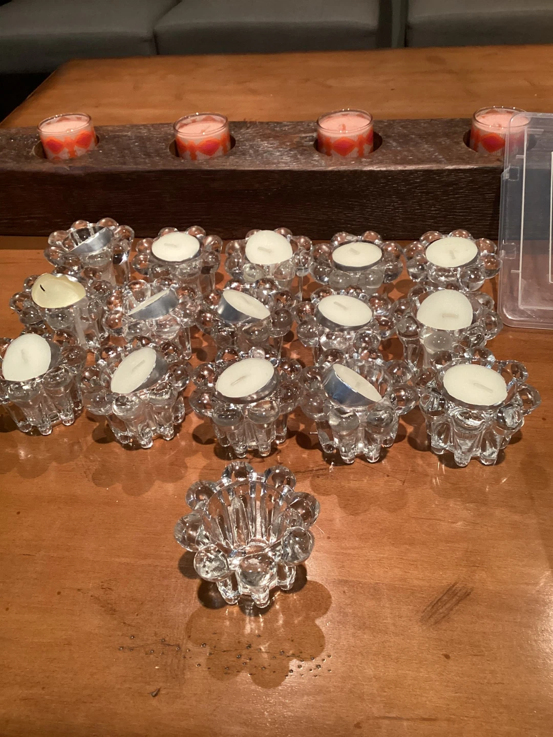 Votive Candle Holders - Gold & Clear