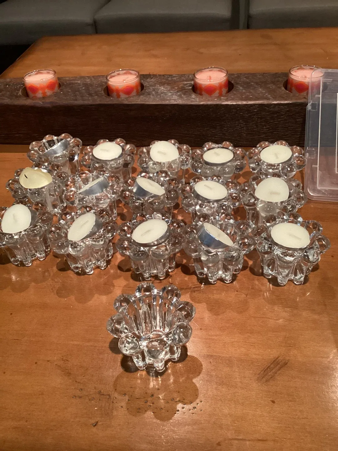 Votive Candle Holders - Gold & Clear thumbnail