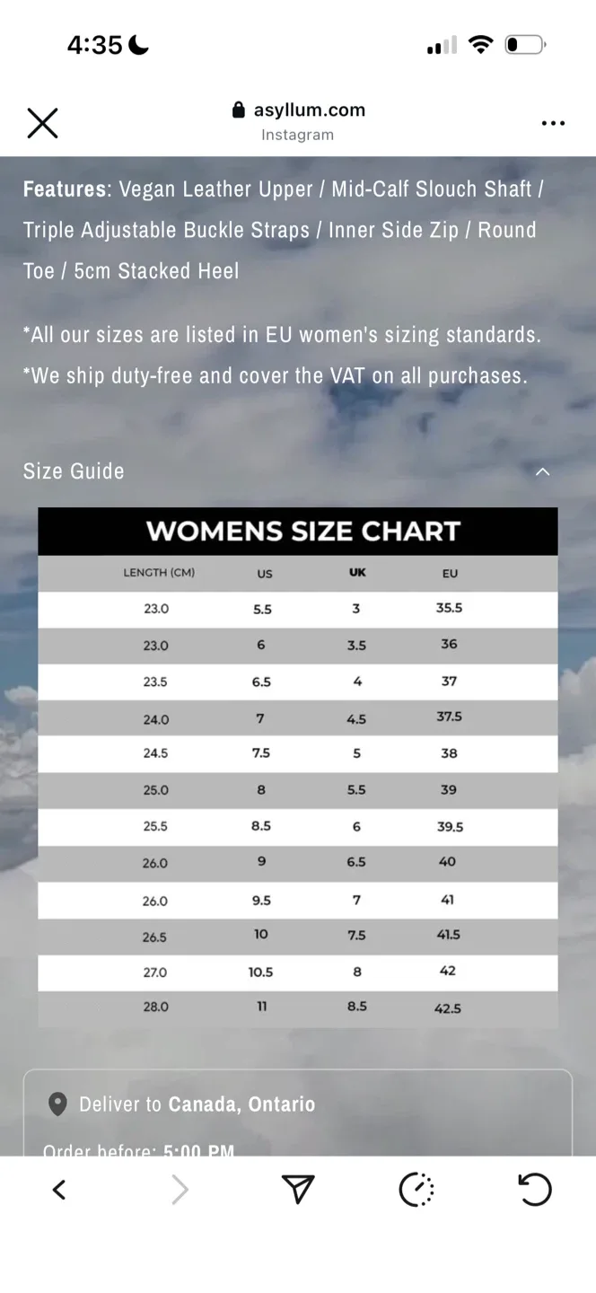 Asyllum Kira Slouch Boots - Size us 8) image indicator(3)