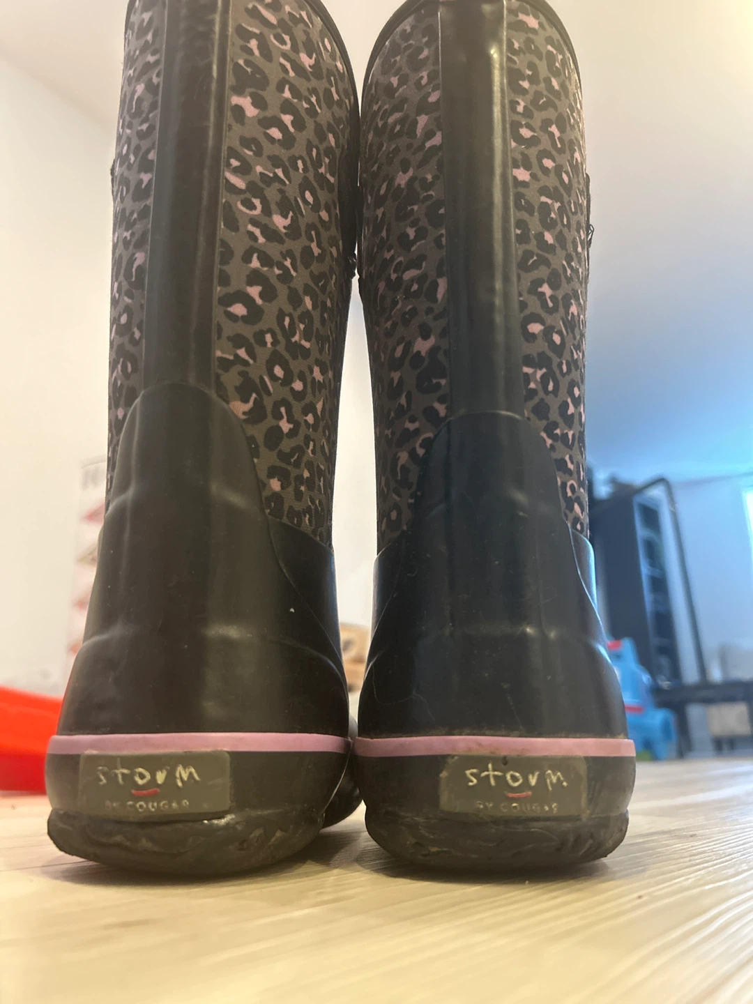 Storm by cougar- Leopard Spots Rain/winter Boots - US Size 2 - photo 2