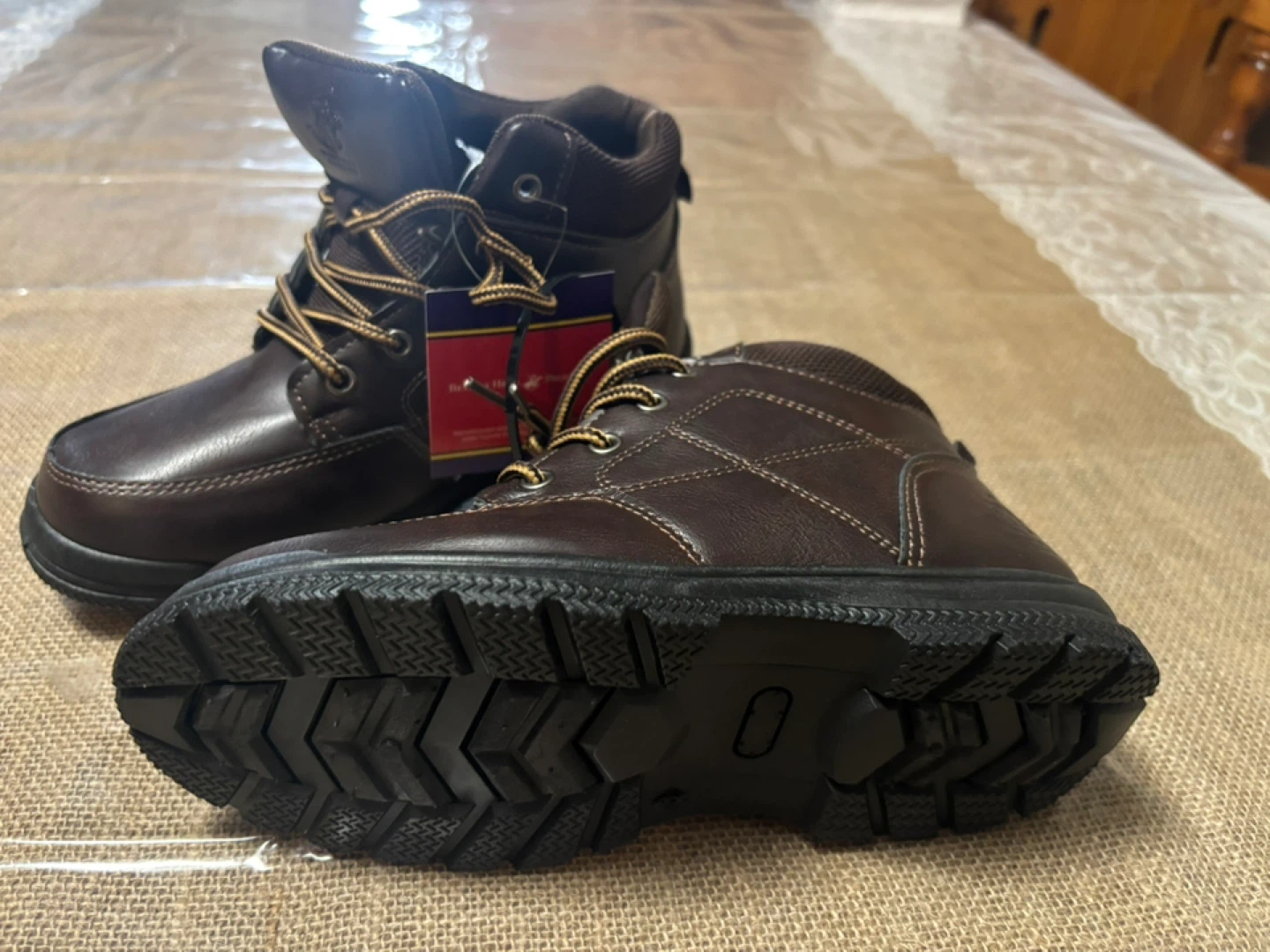 Beverly Hills Polo Club Brown Boots, Size 3 - photo 3