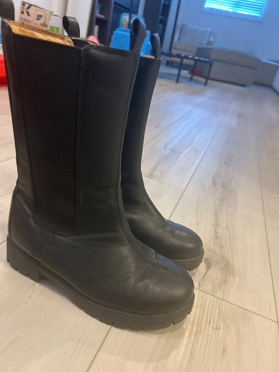 Joe Fresh Black Boots - Size 3 thumbnail