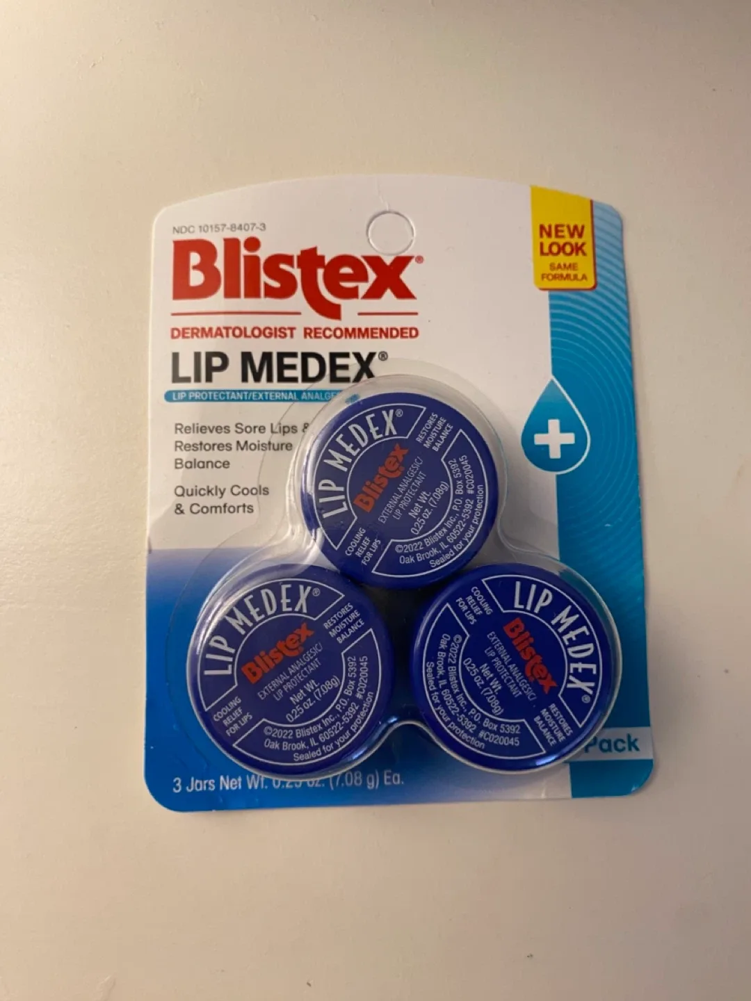 Blistex Lip Medex - 3 Jars New Look thumbnail