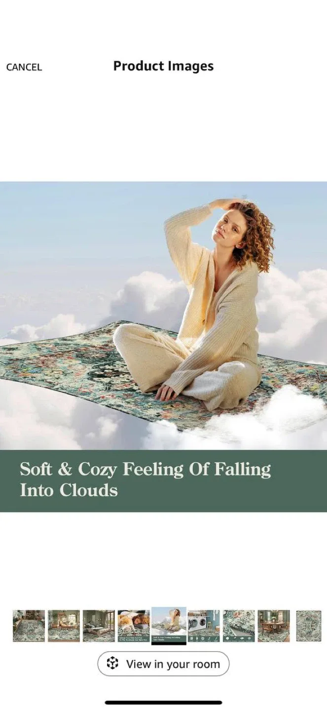 Lahome Boho Rug 8x10 (Teal) – Open Box image indicator(5)